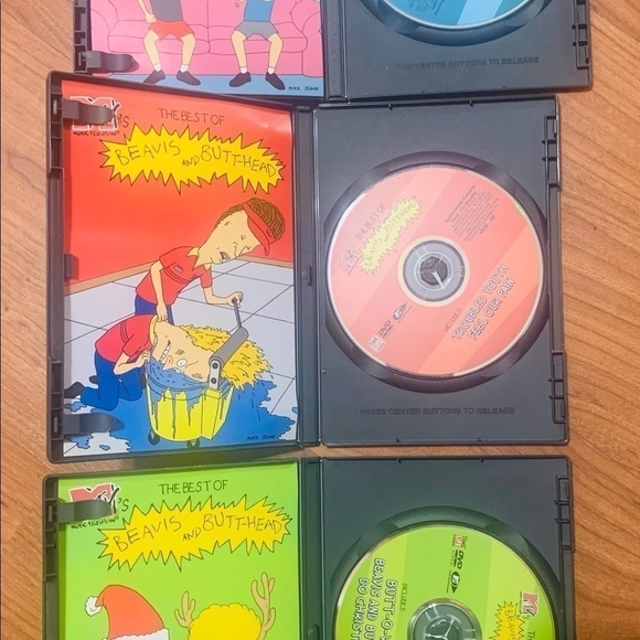 Vintage MTV Best of Beavis & Butthead 3 dvd Disc set. 1990s - Picture 2 of 2